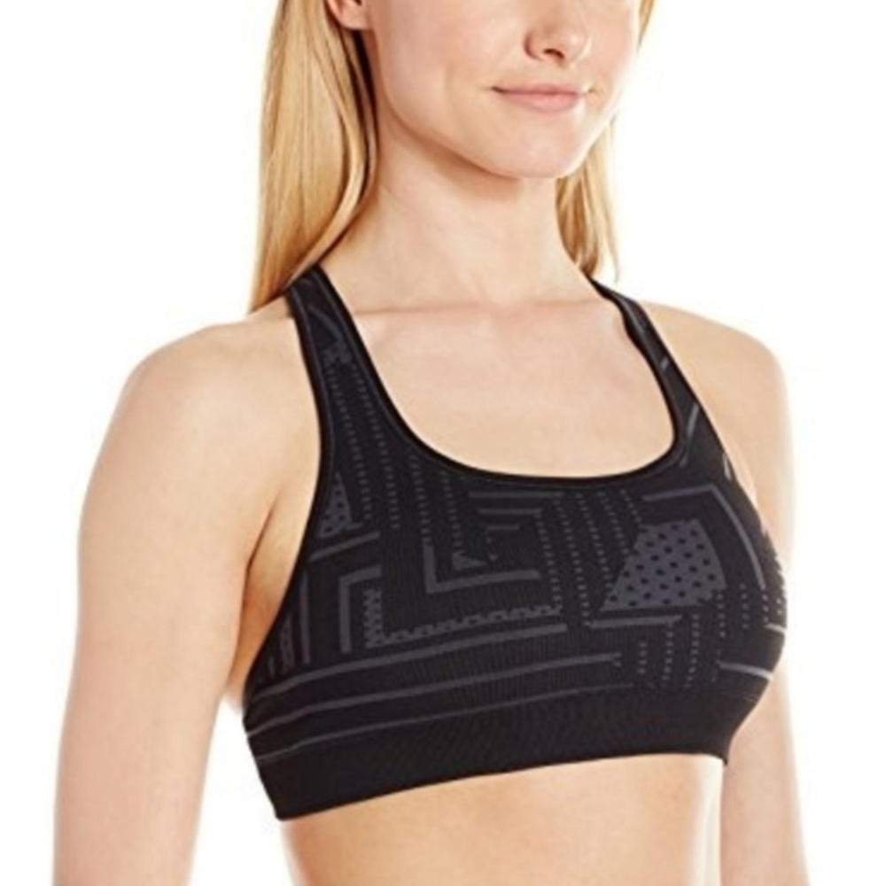 Nux Sports Bra   Size‎ SColor: Summit (Black, Charcoal/Grey)Removable Padding.
